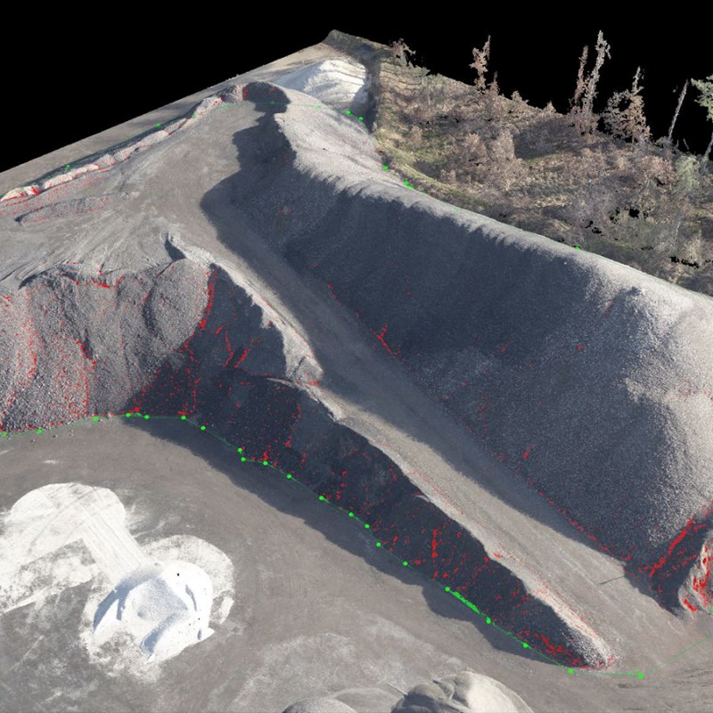 ams_dettelbach_2021_halde_01 Volumenermittlung der Halde 01 von AMS Werk Dettelbach