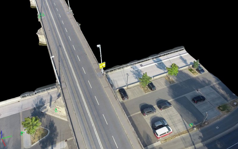 tabVia Projekt Wuerzburg Loewenbruecke Parkplatz