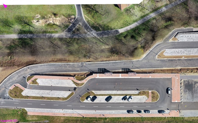 Aktueller Bestand Parkplatz 1 und Busbahnhof in Heigenbrücken